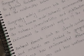 write anything with beautiful handwriting