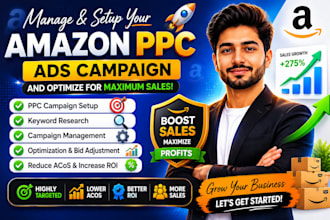 setup, manage and optimise amazon PPC campaigns amazon fba ppc ads campaign