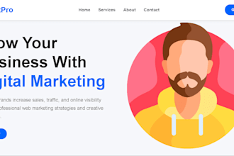 create a professional responsive website for your business