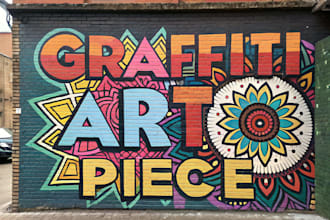 create high quality graffiti art and spray paint design