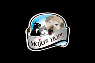 design pets animals healthy care logo