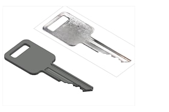 recreate any key from photo into accurate 2d and 3d autocad model