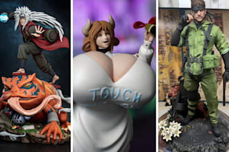 3d print and paint custom action figure anime tabletop collectibles 3d print stl