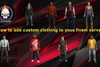 design you professionally made fivem clothing, eup