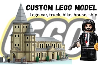do 3d lego design, lego moc building, lego house, lego car,truck with manual pdf