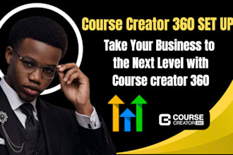 set up course creator 360 website cc360 funnel and automation perfectly and fast