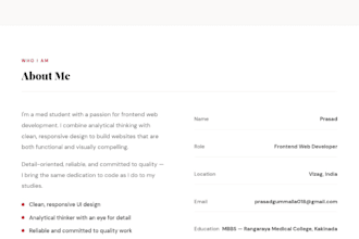 do modern static website for your business