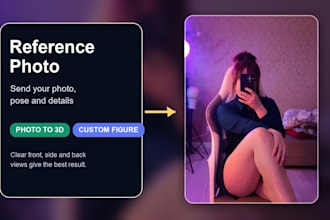 create a custom 3d printable figure from your photo