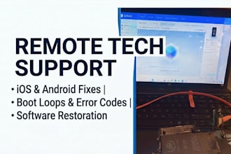 remotely diagnose your software errors and provide tech support