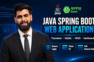 develop a java spring boot thymeleaf web application
