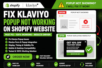 fix klaviyo popup form not working on shopify website