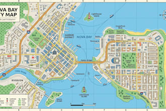 design hiking map travel map, park map, trail map outdoor adventure location map