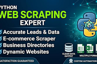 be your expert python web scrapper and data extractor