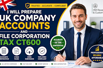 prepare UK accounts and file corporation tax ct600