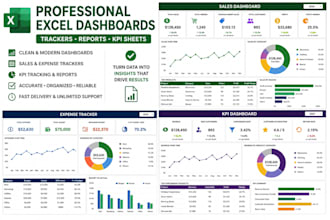 create professional excel dashboards and trackers