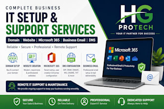 setup website, domain, microsoft 365 and dns records