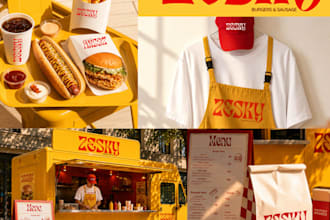 create a complete brand identity and social media content