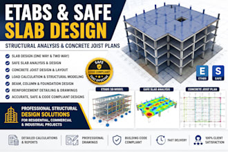 etabs safe slab design, structural analysis concrete joist plans