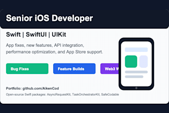 develop or fix your ios app with swift swiftui or uikit