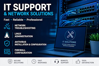 provide professional IT support and network troubleshooting