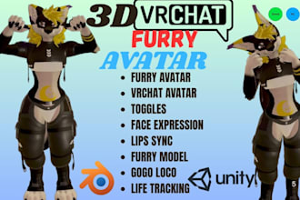 custom furry avatar, vrchat avatar commission furry nsfw vr character vrc avatar