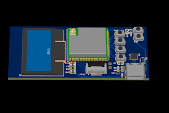 make a customizeable esp32 iot board in easyeda