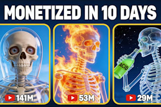 create viral 3d skeleton ai storytelling shorts for youtube and tiktok