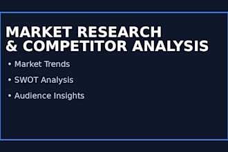 research your niche, and analyze competitors