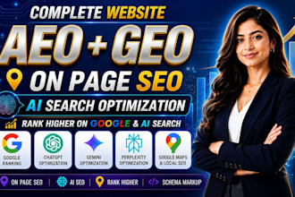 do on page SEO, aeo and GEO optimization for your website