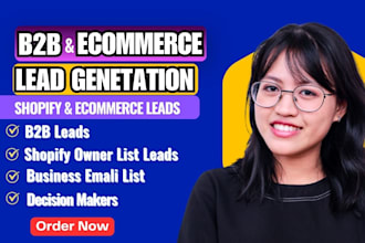 do targeted ecommerce shopify lead generation with verified emails