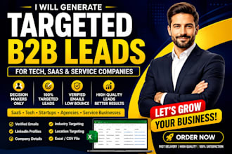generate targeted b2b leads for tech, saas, and service companies