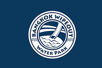 make awesome logo for bangkok wipe out water park