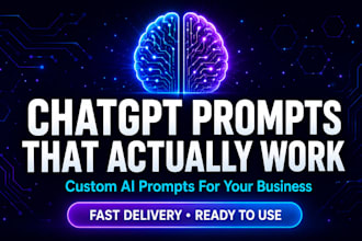 write custom chatgpt prompts for your business