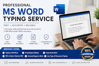 do fast and accurate word typing, formatting