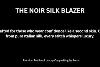 write luxury fashion copywriting and brand storytelling