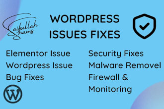 remove bugs, malware and secure, fix your wordpress site