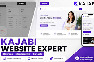 kajabi website design kajabi online course multi vendor ecommerce SEO expert