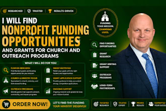 find nonprofit funding opportunities and grants for church and outreach programs