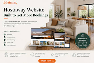 create a high converting hostaway direct booking website