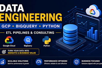 build etl pipelines and data engineering solutions on gcp