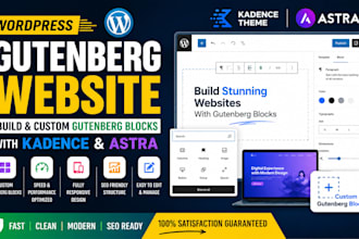 wordpress gutenberg build gutenberg blocks wordpress website with kadence, astra
