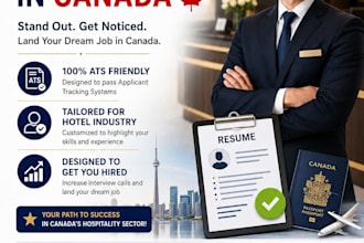 create an ats optimized resume for hotel jobs in canada