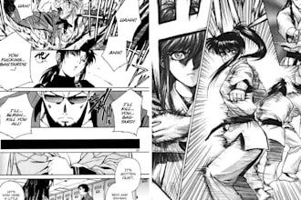 draw anime manga comic book pages webtoon comics manga art as a manga artist