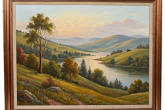 design beautiful handmade oil painting for wall art