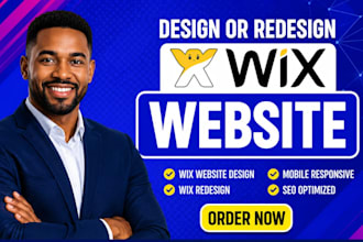 build wix website design, redesign business wix website, website development