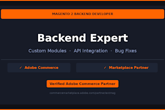 do magento 2 backend development