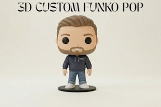 sculpt 3d funko pop model 3d bobblehead 3d mascot 3d nendroid miniature 3d toy