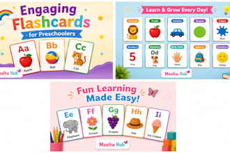 create printable educational flashcards for preschool kids
