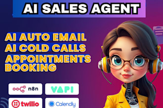 build ai sales automation bot appointment booking crm, website support chatbot