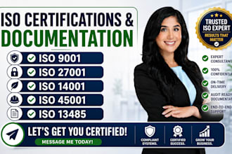 do iso 9001, 27001, 14001, 45001, 13485 documentation and certification